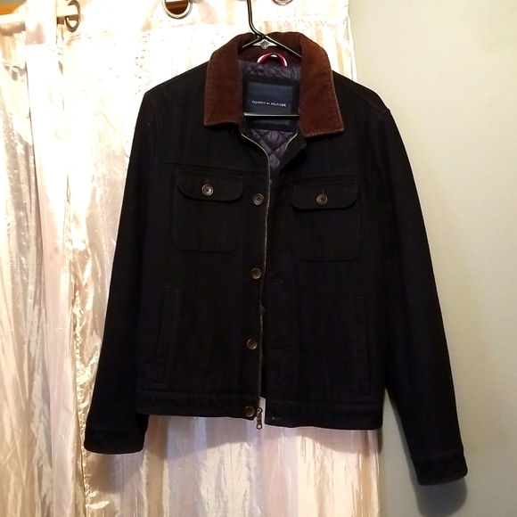 Tommy Hilfiger Mens Wool Blend Coat 